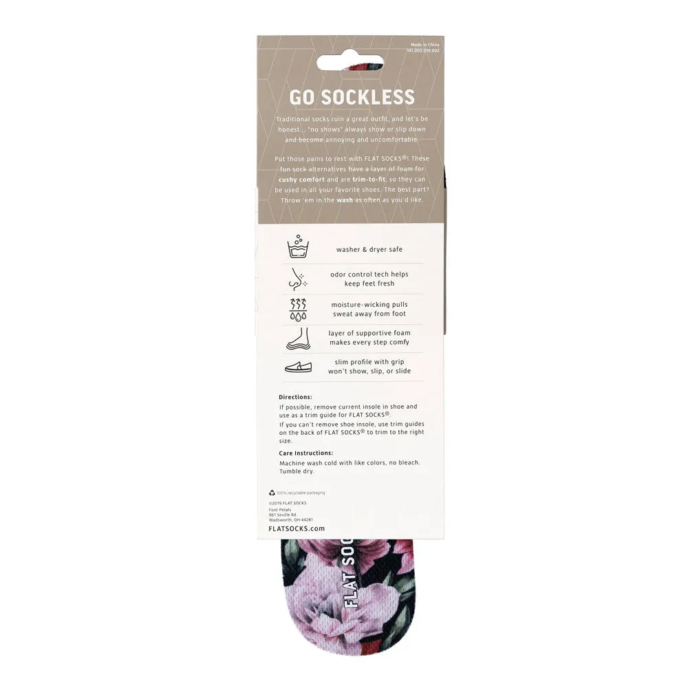 Pink Peony FLAT SOCKS