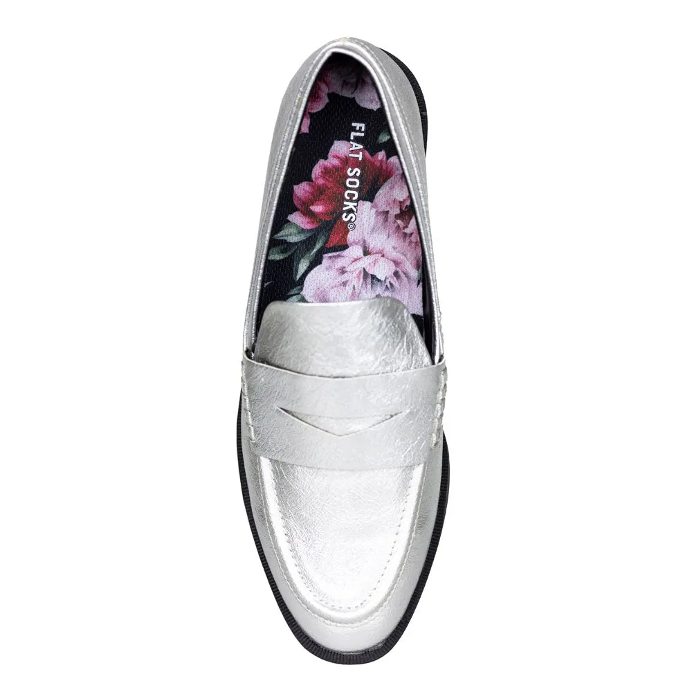 Pink Peony FLAT SOCKS