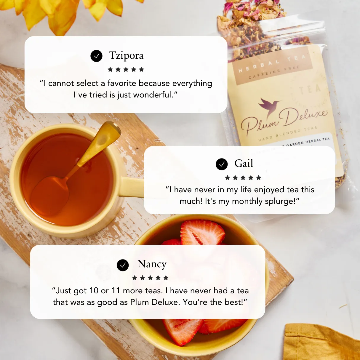Plum Deluxe Tea Citrus Mint Green Tea (Lemon - Orange - Lemongrass - Mint)