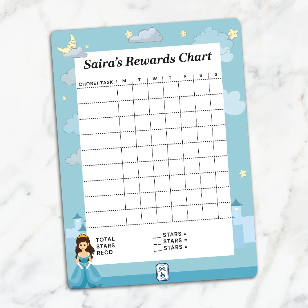 Princess Kids Reward Chart