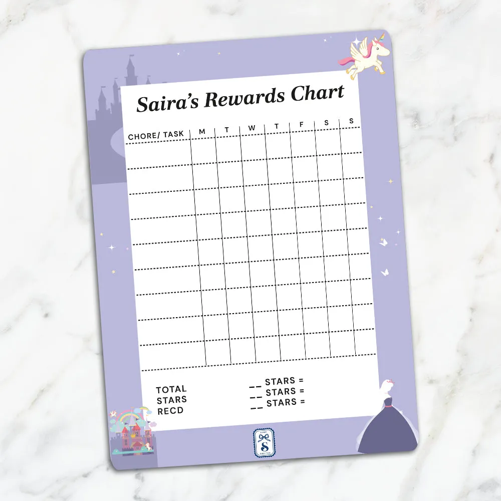 Princess Kids Reward Chart