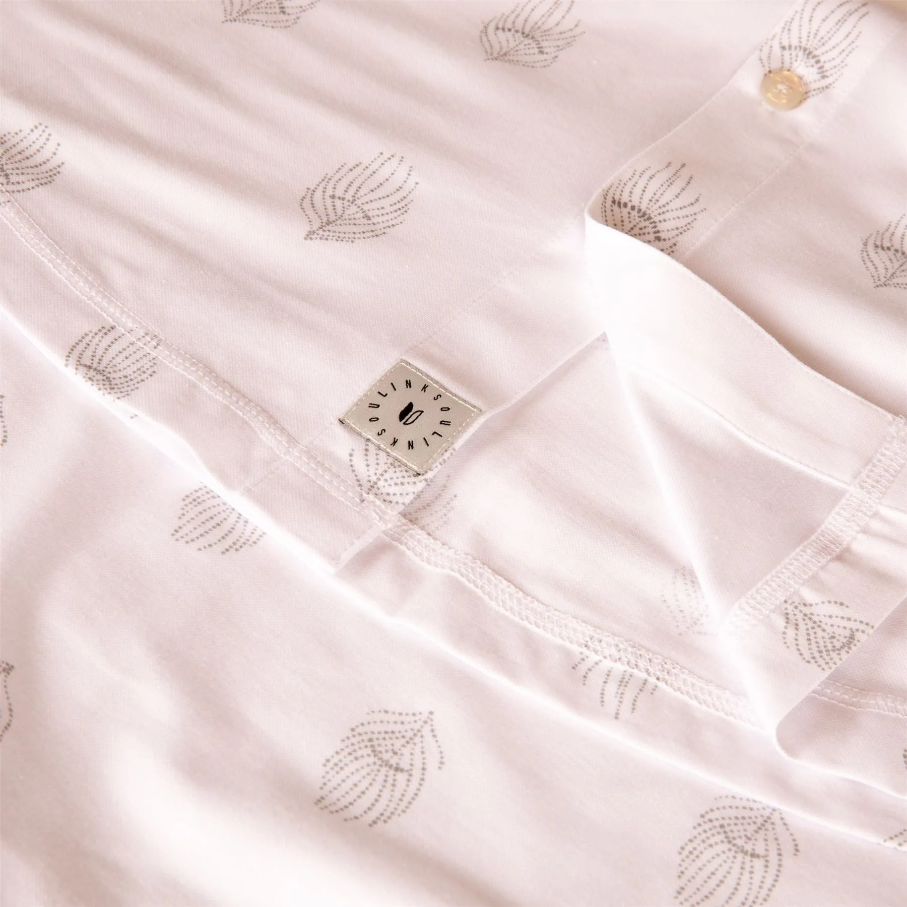 Printed Astoria Polo White/Heather Quills - SS24
