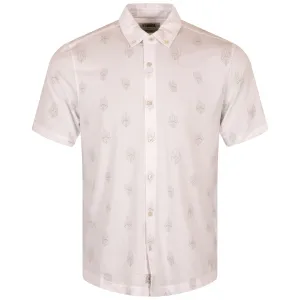 Printed Astoria Polo White/Heather Quills - SS24