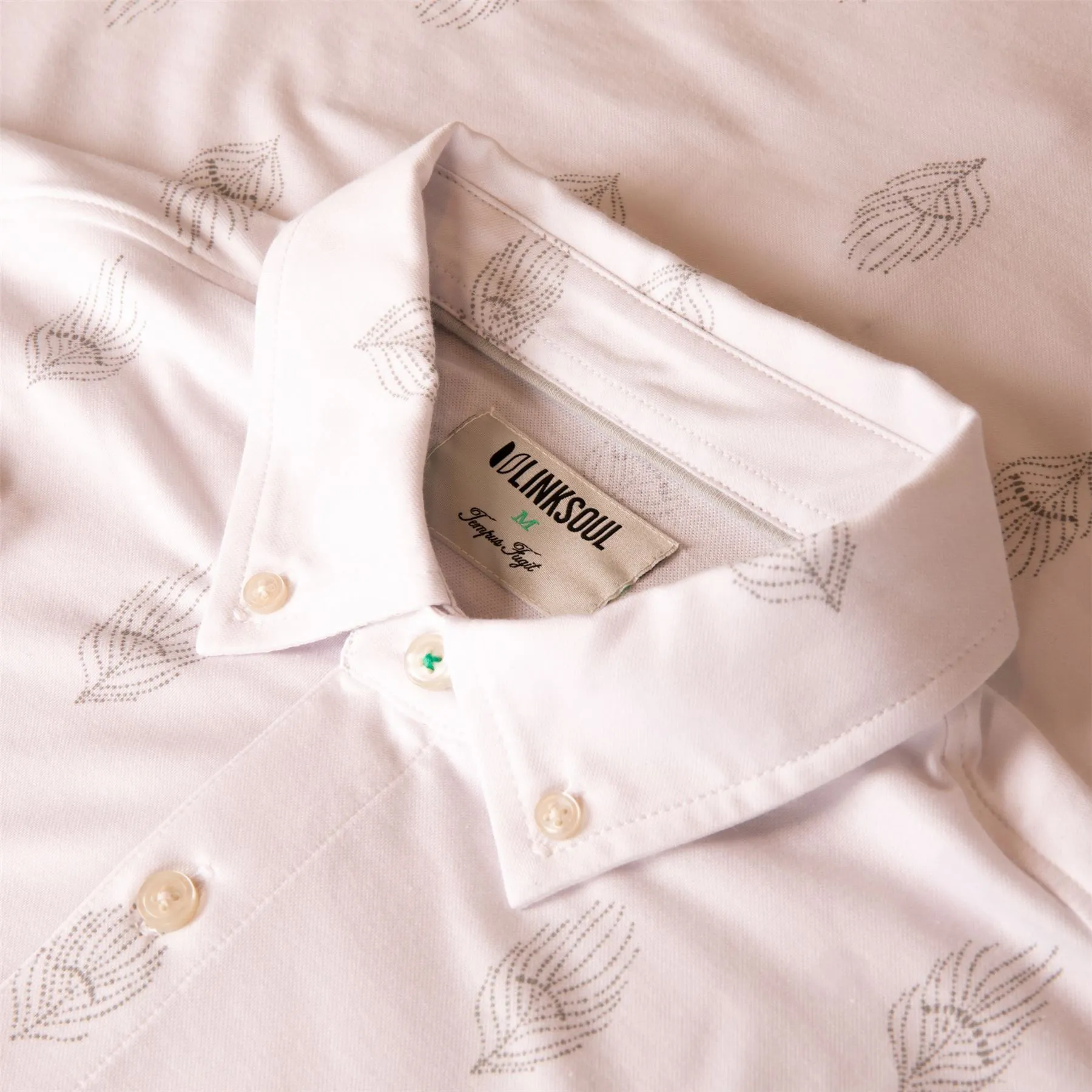 Printed Astoria Polo White/Heather Quills - SS24