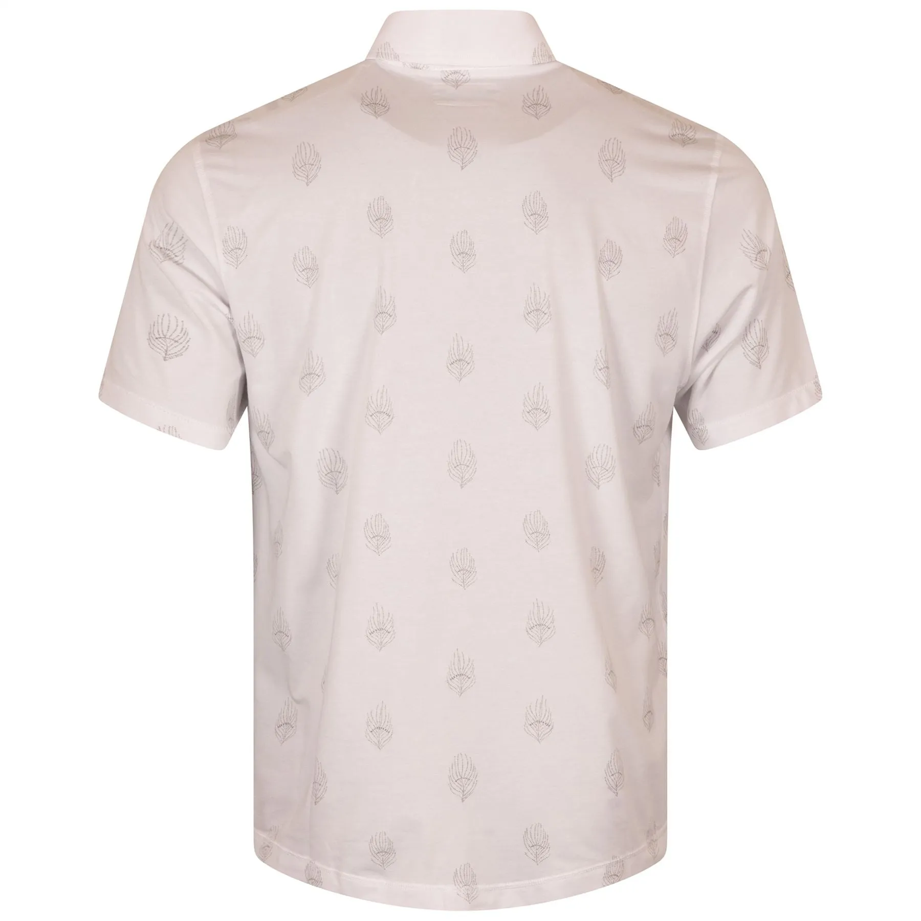 Printed Astoria Polo White/Heather Quills - SS24