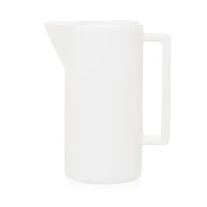 Rectangular Handled Large Ceramic Pitcher