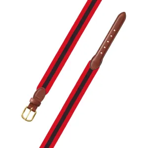 Red & Black Grosgrain Ribbon Children's Belt