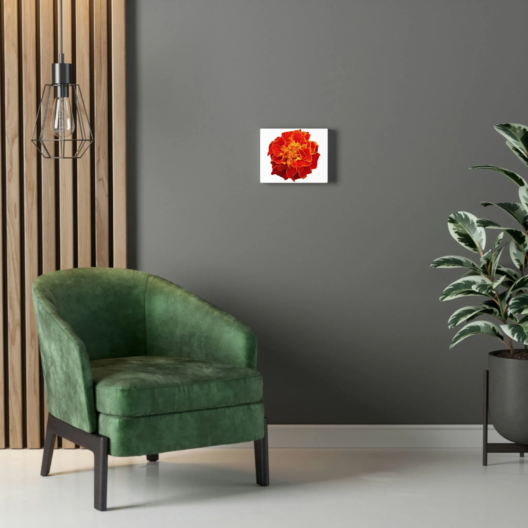 Red Yellow Flower Stretched Canvas
