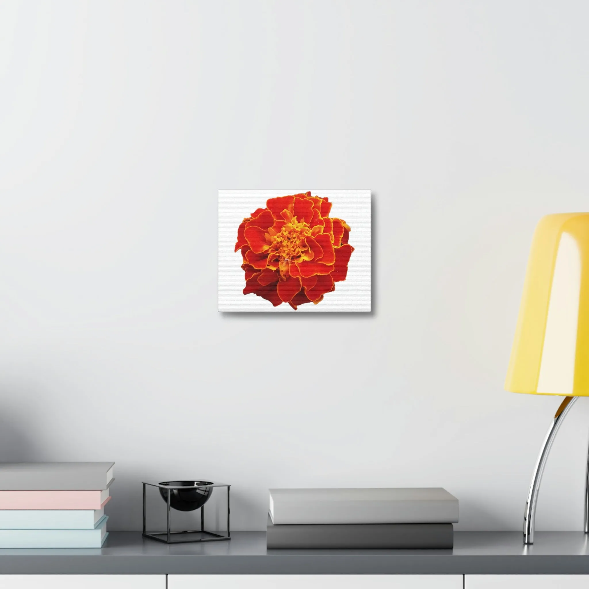 Red Yellow Flower Stretched Canvas