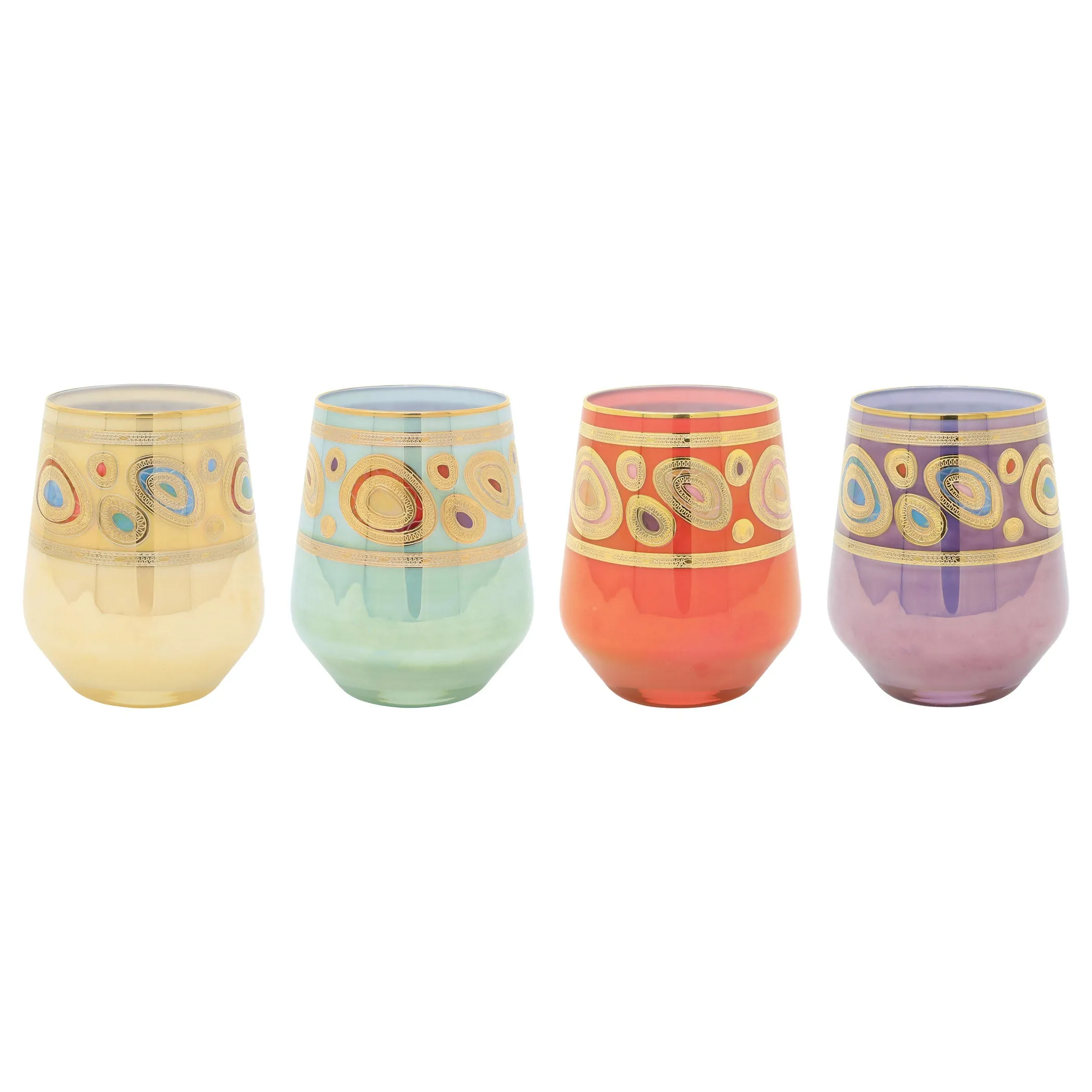 Regalia Assorted Stemless Wine Glasses (Set of 4)