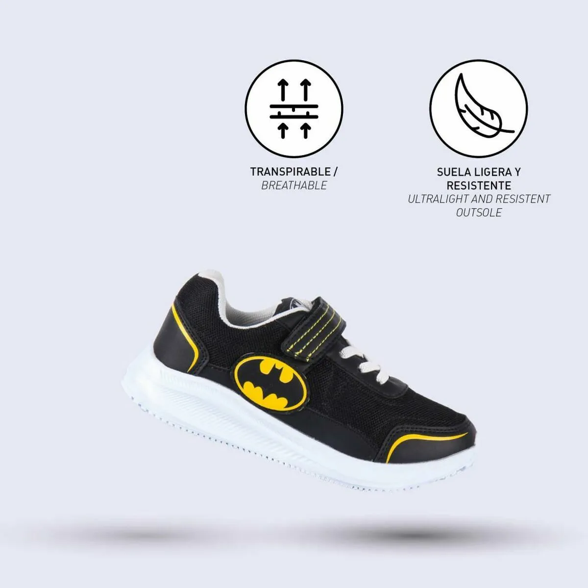 Sports Shoes For Kids Batman Black