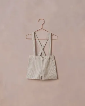 Suspender Short, Sage Stripe