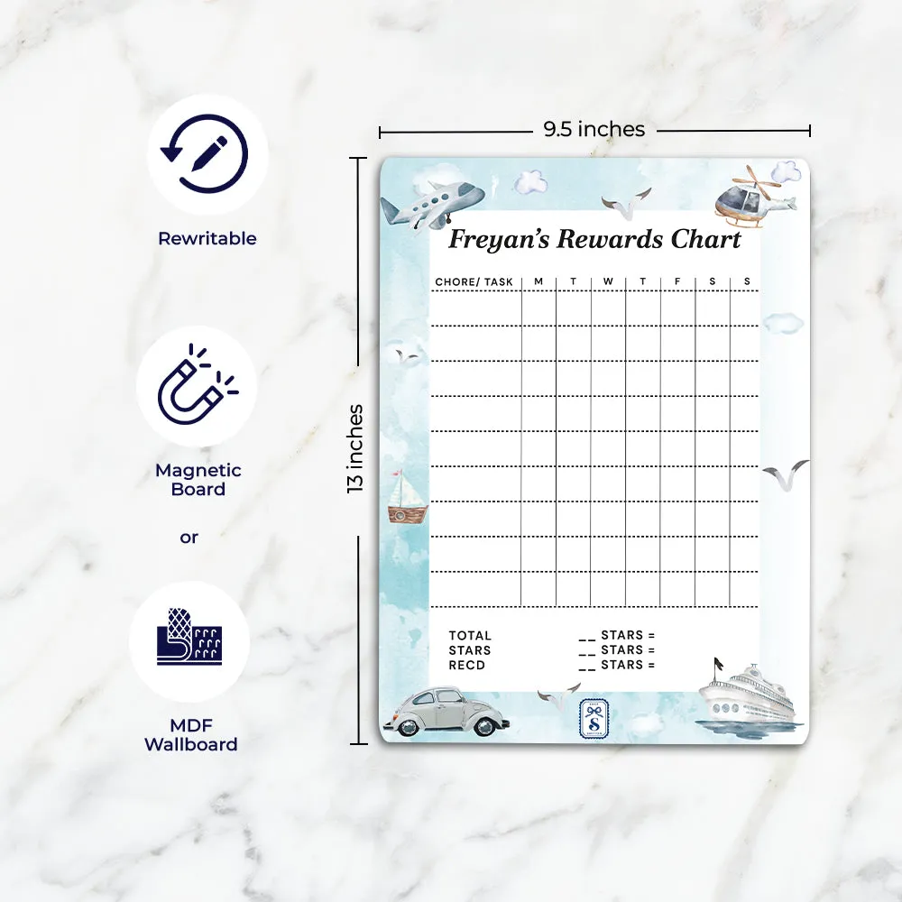 Transport Kids Reward Chart