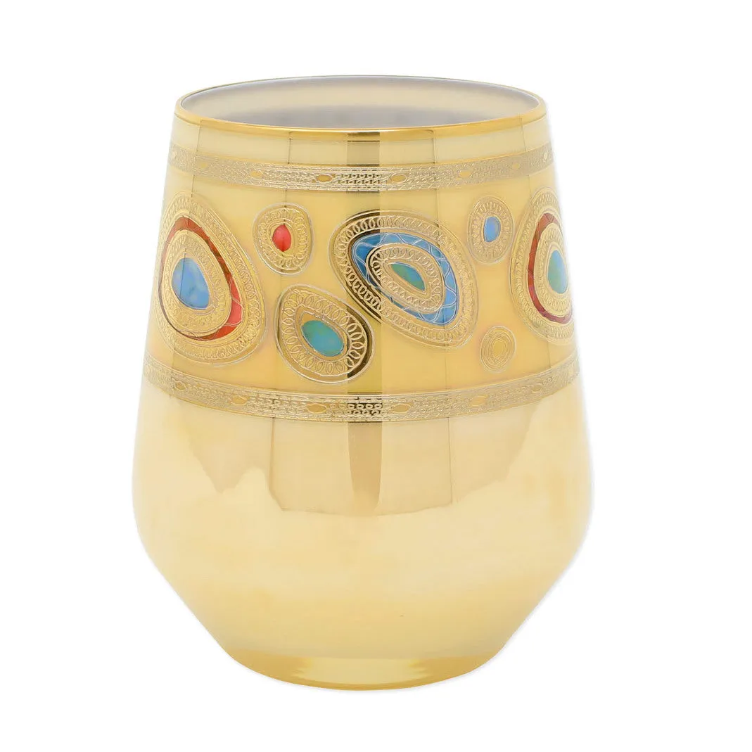 VIETRI: Regalia Cream Stemless Wine Glass
