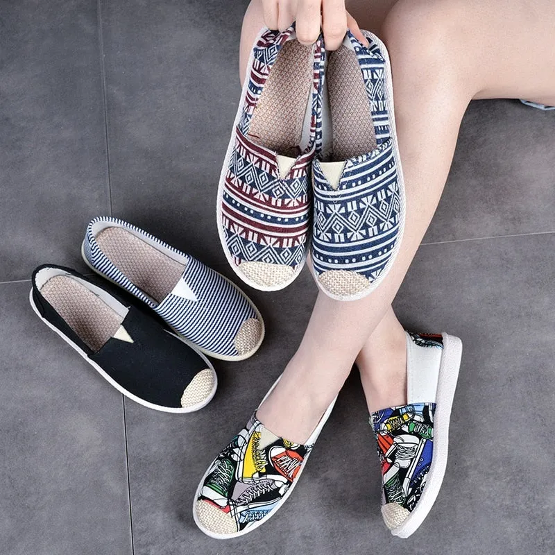 Women's Canvas Breathable Flat