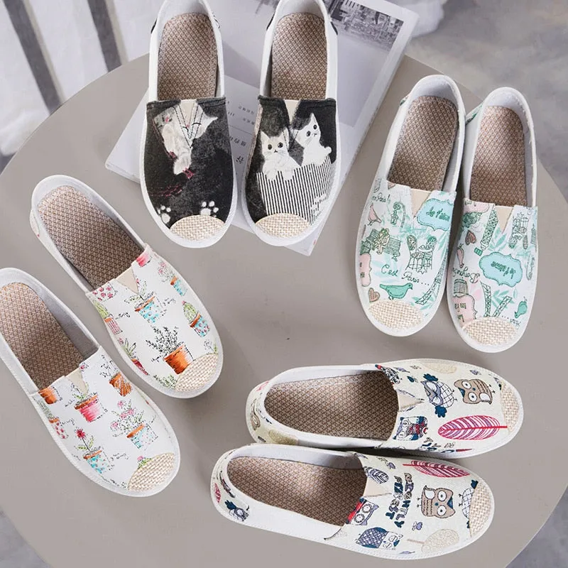 Women's Canvas Breathable Flat