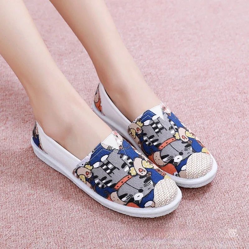 Women's Canvas Breathable Flat