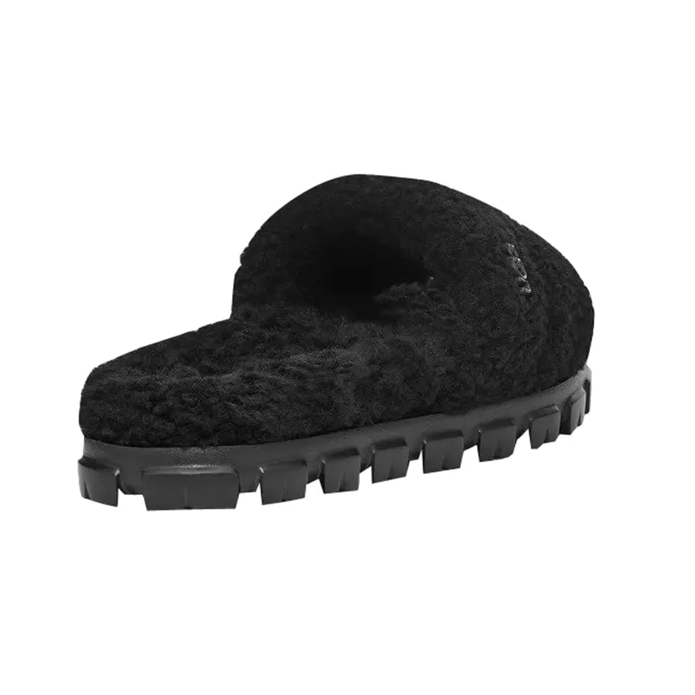 Women's Shoes UGG COZETTA CURLY Slipper Slide Sandals 1130838 BLACK